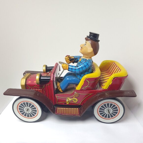 Tin Toy Vintage Smokey Bill Battery Operated Japan 1960 Good Condition See image - Picture 3 of 14